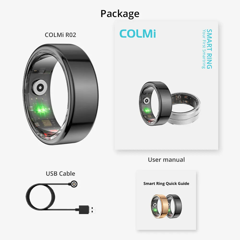 Smart Ring Titanium Steel Health Monitoring Dabfavshop