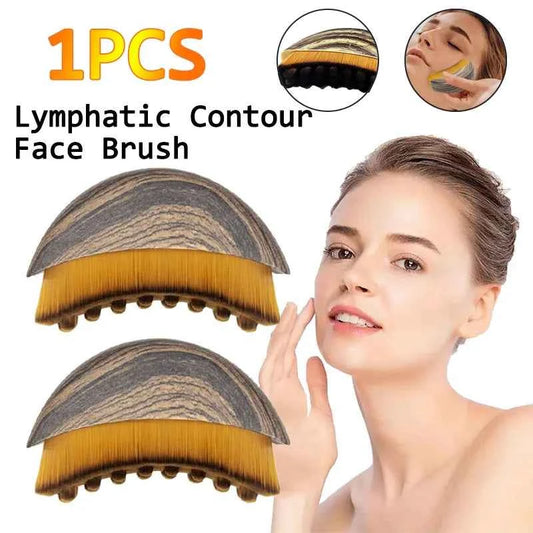 Sculpting Lymphatic Contour Face Brush Massager for Face The Skin