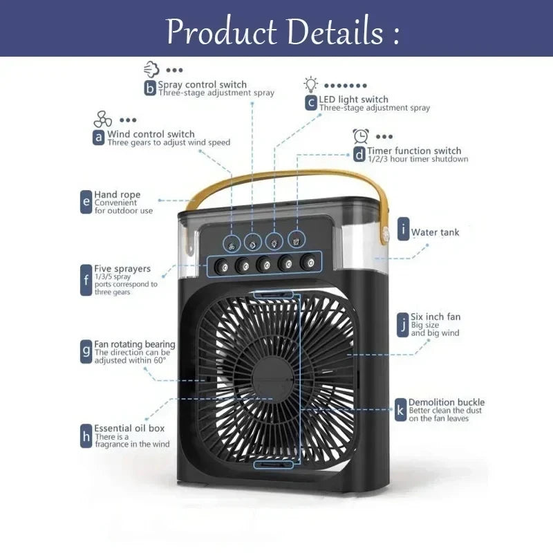 Fan AIr Conditioner Portable Humidifier - Dabfavshop