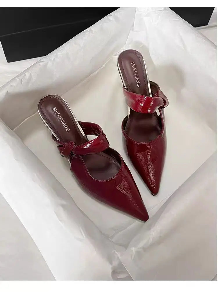 Slip-on Pointed Toe Sandals for Women
