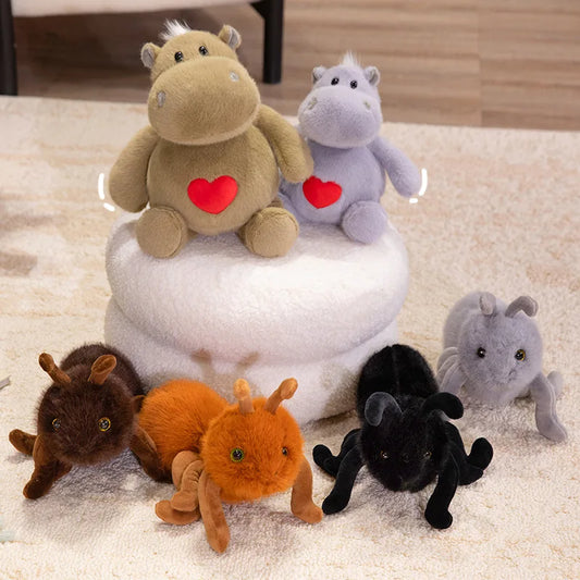 Lovely Hippo & Ant Plush Dolls