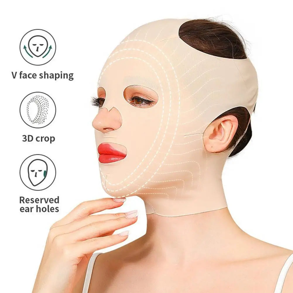 Full Face Lift Sleeping Belt Reusable Mask Double Chin Lift Face Belt