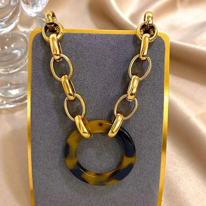 Punk Chunky Gold Jewelry Set