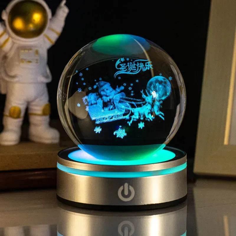 3D Space LED Crystal Ball Lamp - Dabfavshop