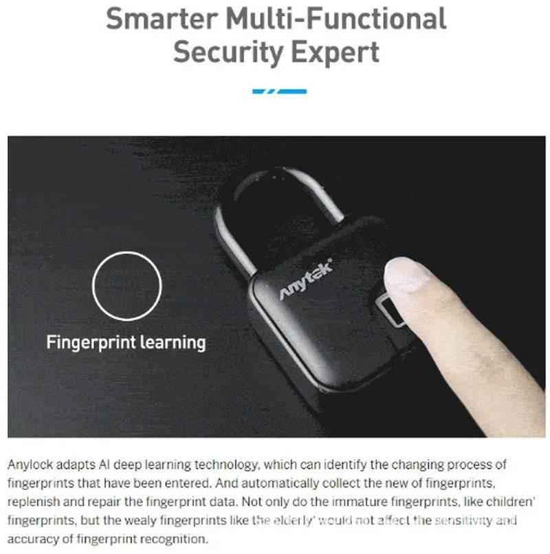 Waterproof fingerprint padlock featuring fingerprint learning technology for enhanced security
