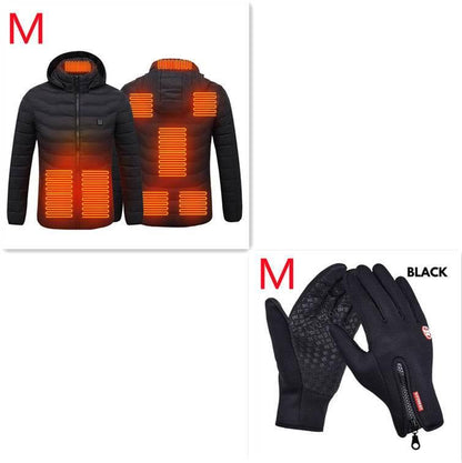 USB Electric Heated Jacket, 3+2 Heating Zone Cover The Upper Body - Dabfavshop