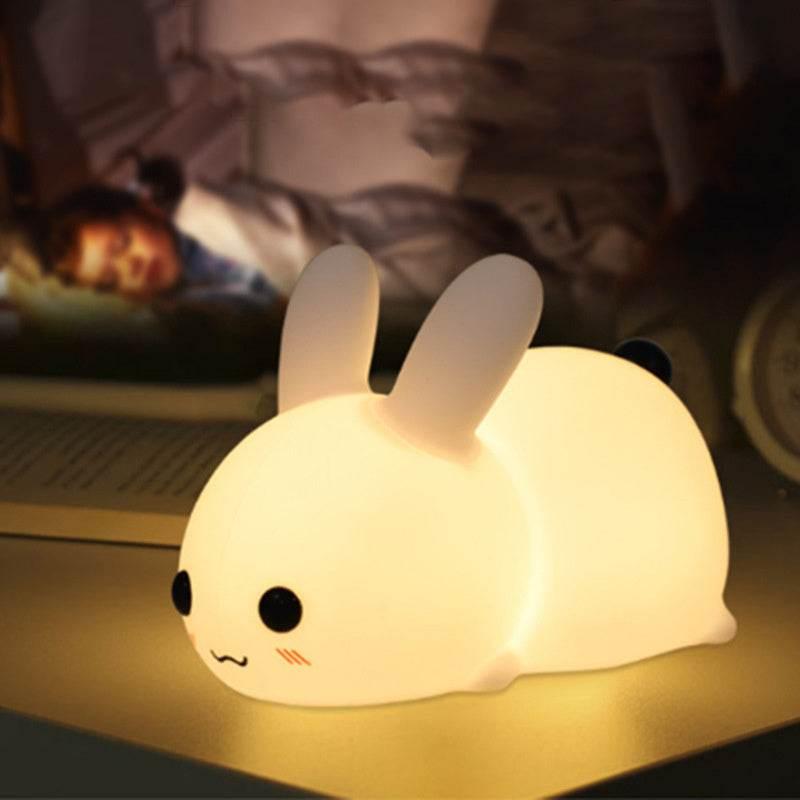 Colorful Rabbit Silicone LED Sleeping Aid Collectible - Dabfavshop