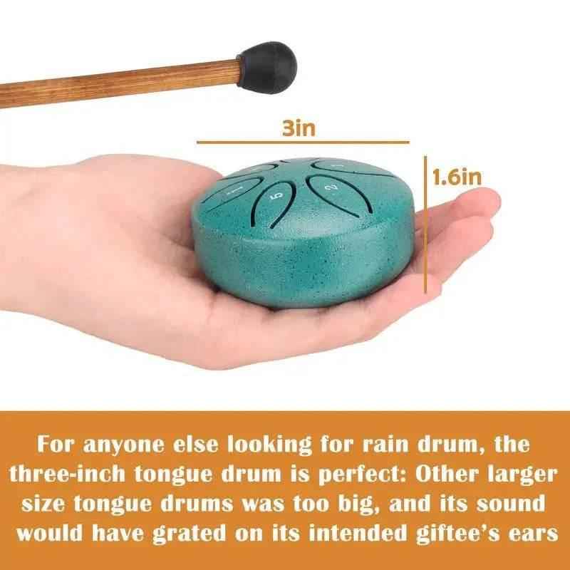 Mini Steel Tongue Drum Rain Chime Nature Musical Box