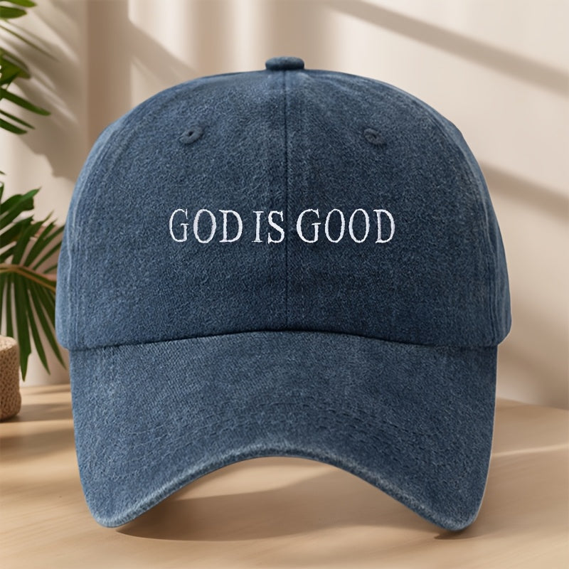 [Vintage Baseball Cap] Embroidered "GOD IS GOOD" Design