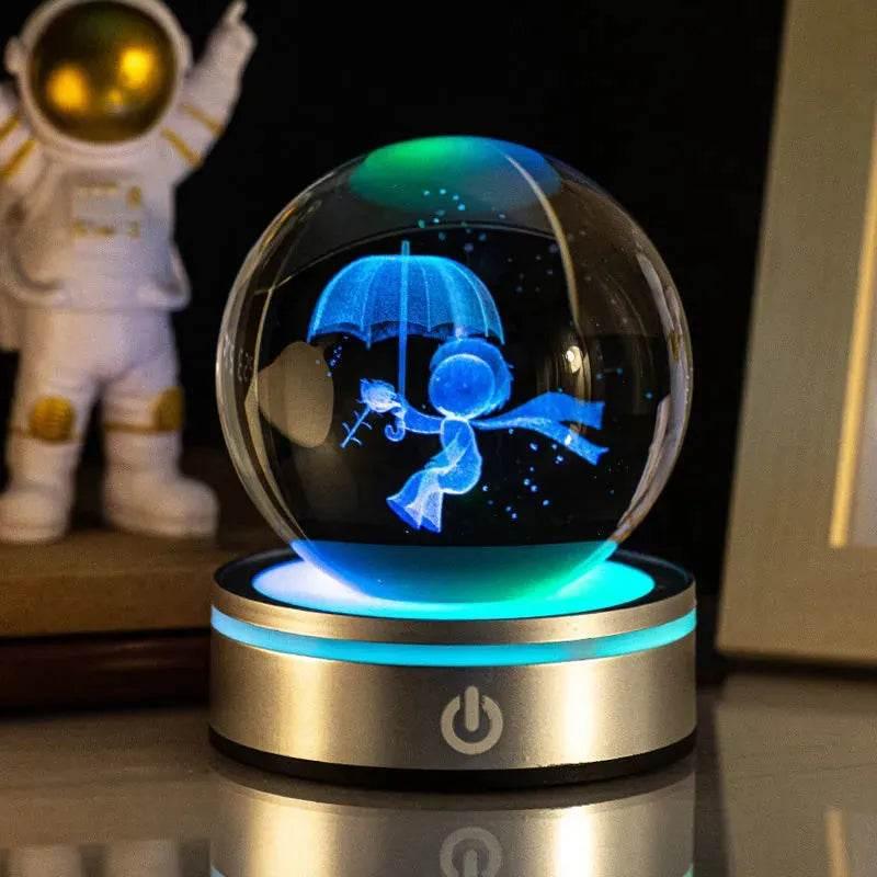 3D Space LED Crystal Ball Lamp - Dabfavshop