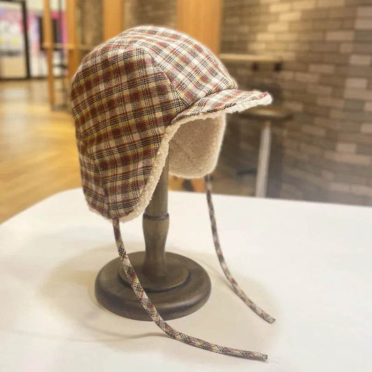 Warm Lambswool Earflaps Cap – Windproof & Cozy - Dabfavshop