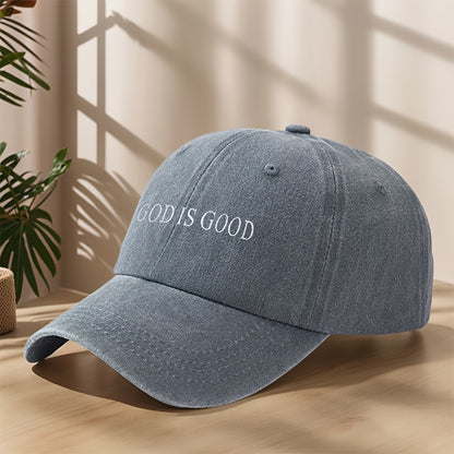 [Vintage Baseball Cap] Embroidered "GOD IS GOOD" Design