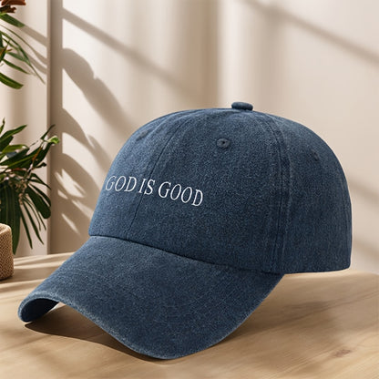 [Vintage Baseball Cap] Embroidered "GOD IS GOOD" Design