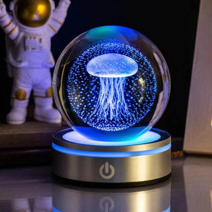 3D Space LED Crystal Ball Lamp - Dabfavshop