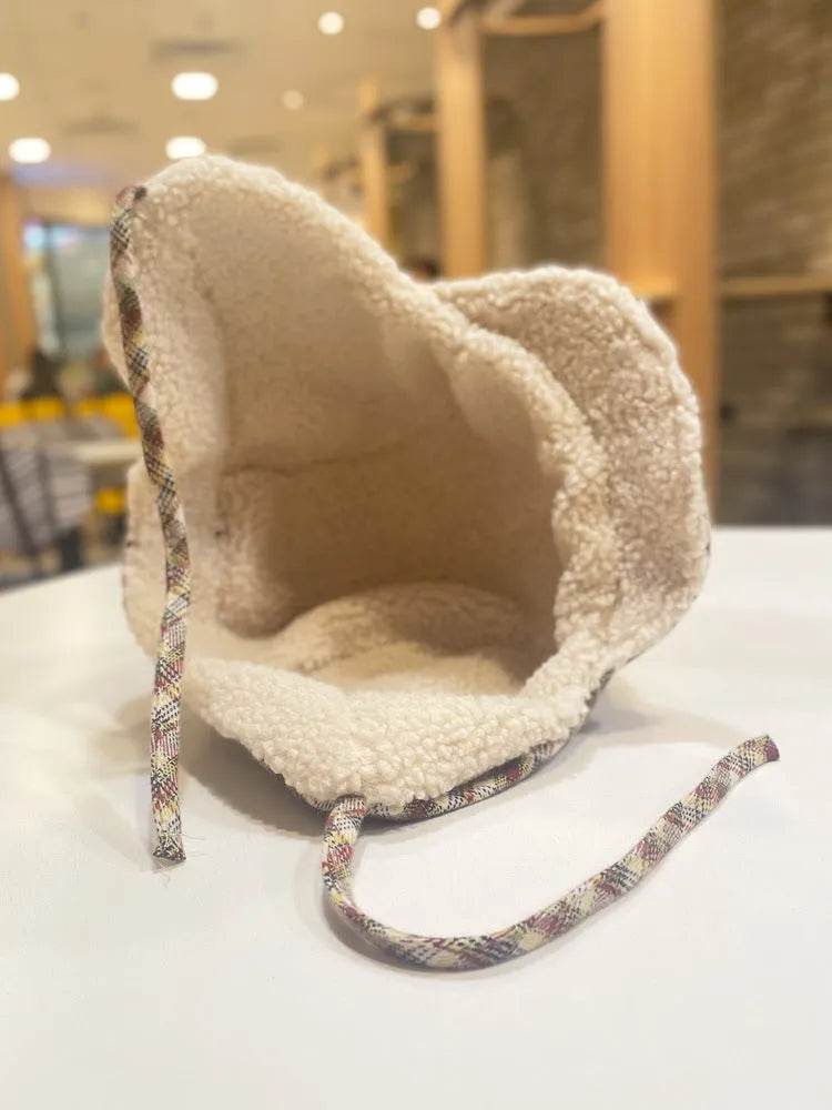 Warm Lambswool Earflaps Cap – Windproof & Cozy - Dabfavshop