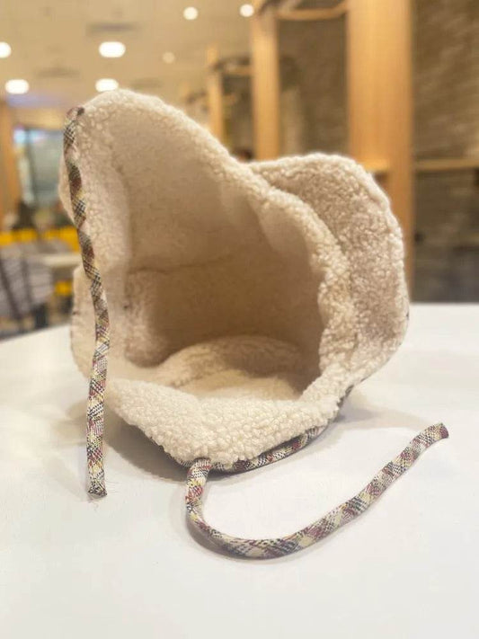 Warm Lambswool Earflaps Cap – Windproof & Cozy - Dabfavshop