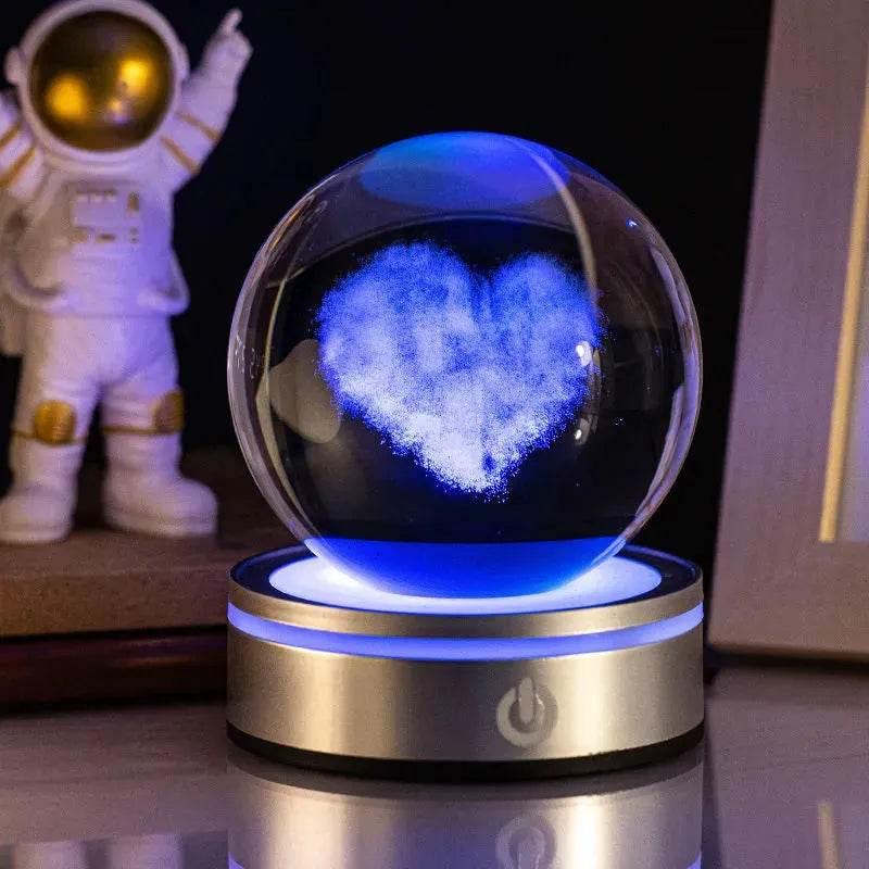 3D Space LED Crystal Ball Lamp - Dabfavshop