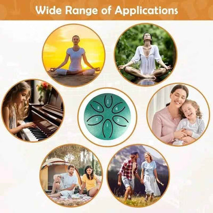 Mini Steel Tongue Drum Rain Chime Nature Musical Box