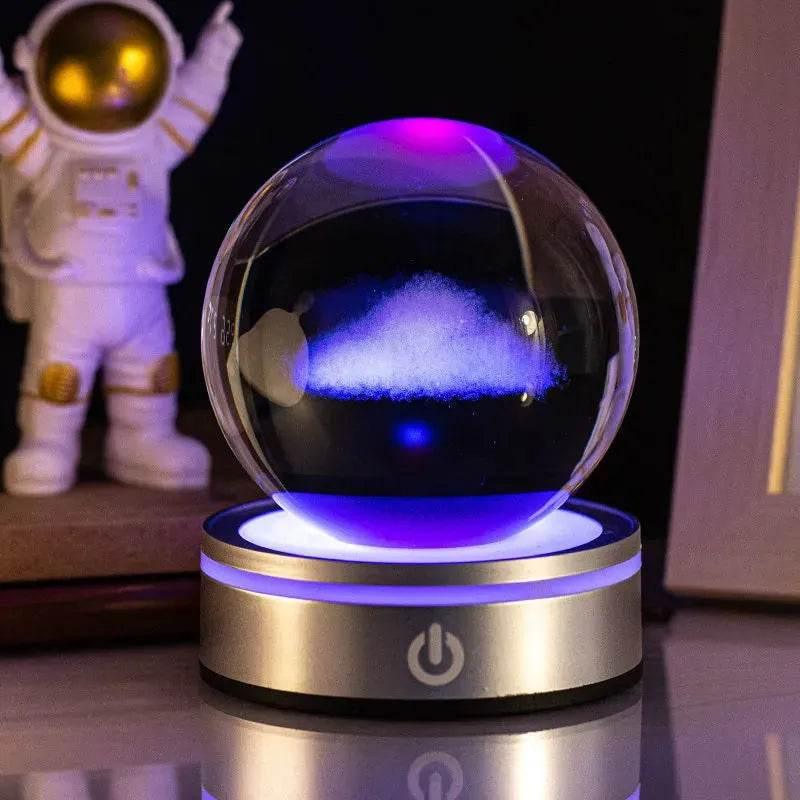 3D Space LED Crystal Ball Lamp - Dabfavshop