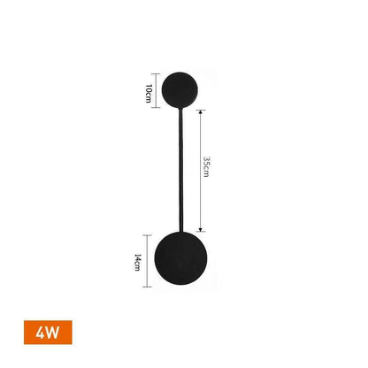Dabfavshop LED lamp led lights wall light fixture with a modern design and sleek black finish