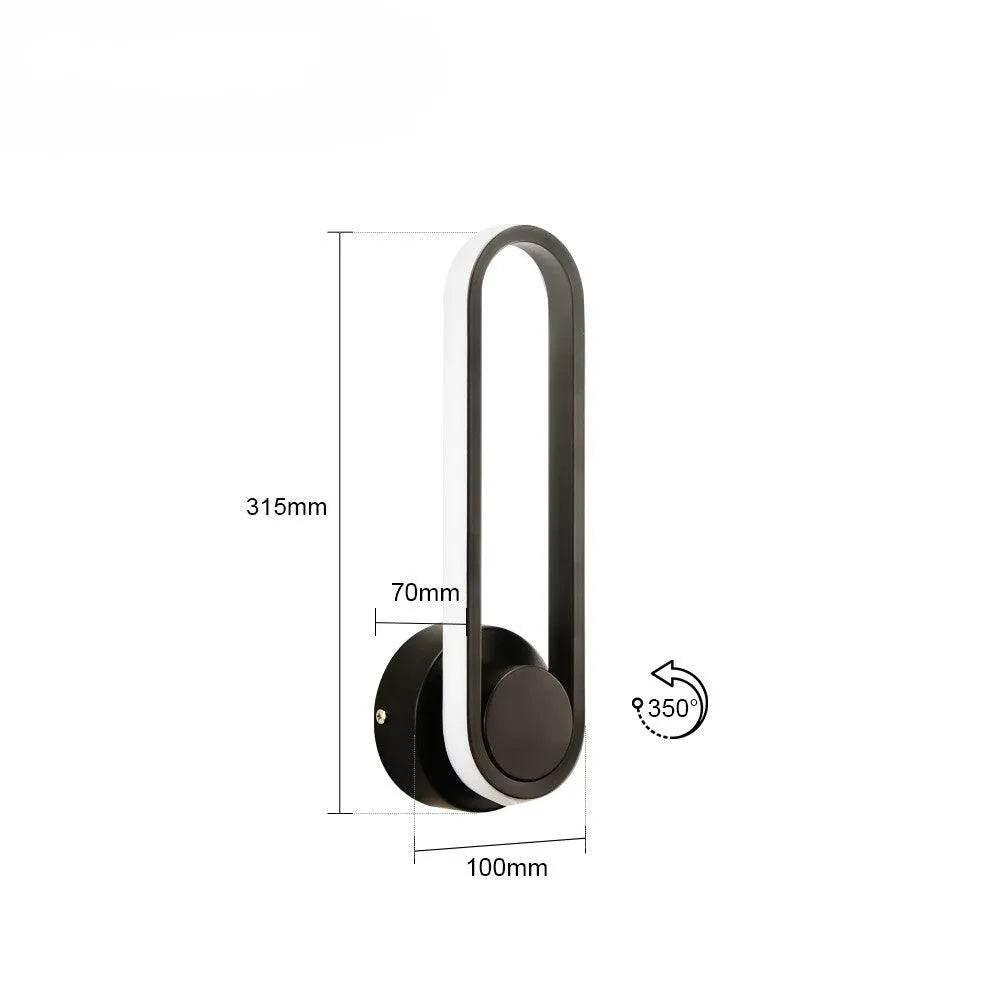 Modern wall light fixture by Dabfavshop featuring LED lamp LED lights with a sleek design and adjustable rotation