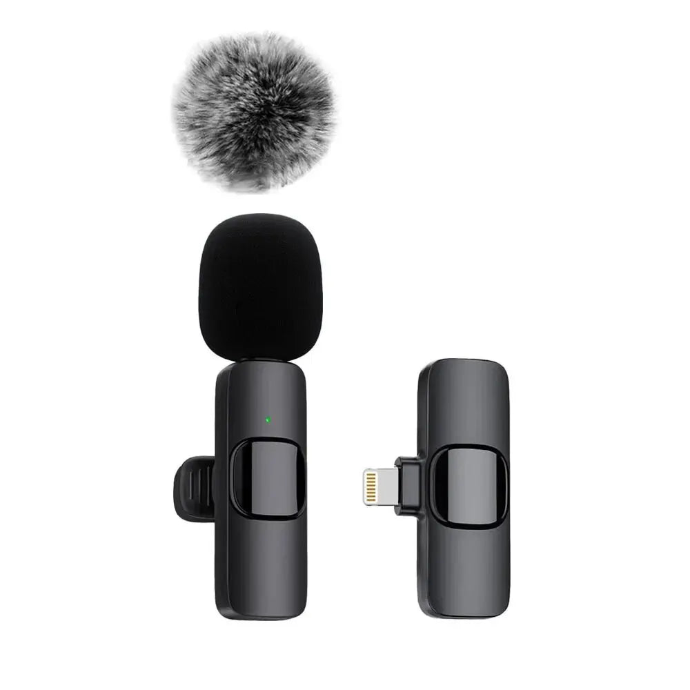 Dabfavshop mini mic for recording with windscreen and clip-on design for clear audio capture