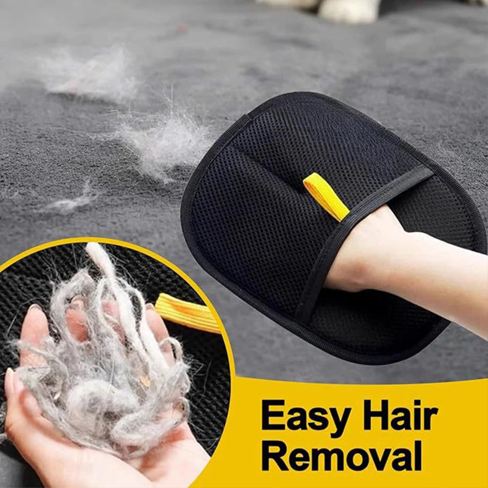 Electrostatic pet hair remover designed for easy hair collection from surfaces with a comfortable grip