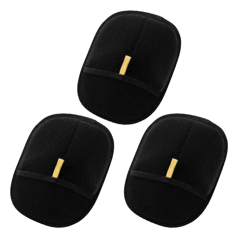 Set of three black Dabfavshop electrostatic pet hair removers for easy fur removal from surfaces