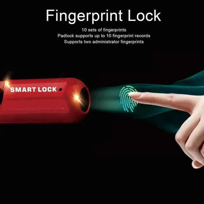 Dabsfavshop fingerprint padlock for lockers with biometric recognition and support for 10 fingerprints