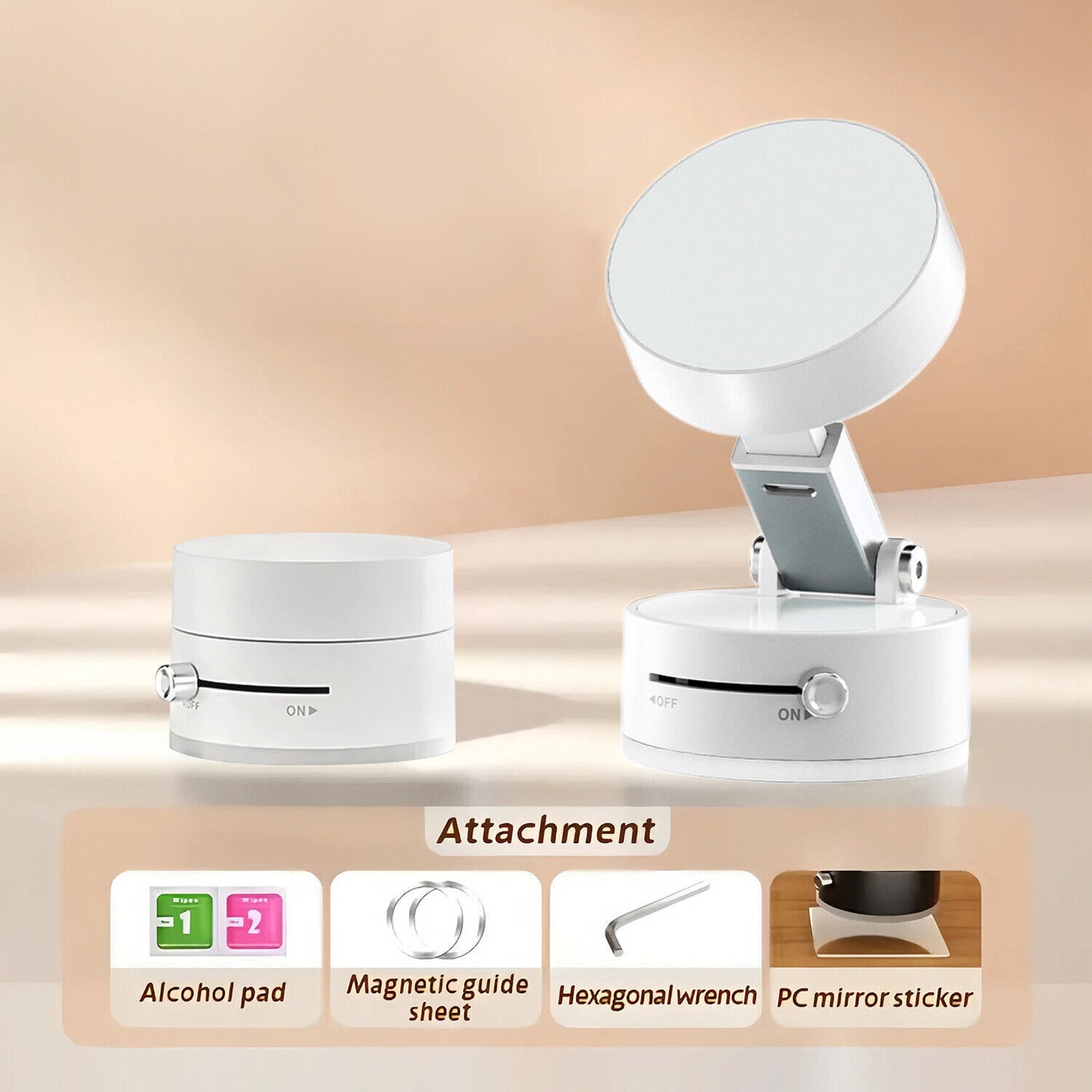 Dabfavshop ultimate suction car mount with adjustable angle and attachments for secure device holding