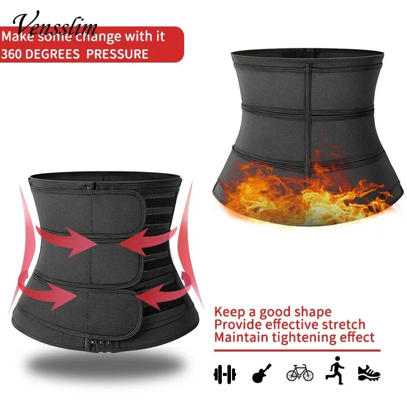 Dabfavshop waist trainer for men with adjustable straps and 360 degrees pressure for effective shaping