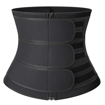 Black waist trainer for men designed for effective body shaping and support during workouts
