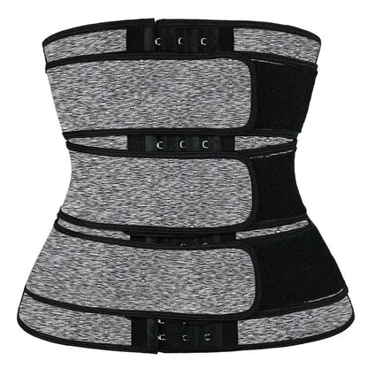 Dabfavshop waist trainer for men in gray with adjustable straps for optimal comfort and support