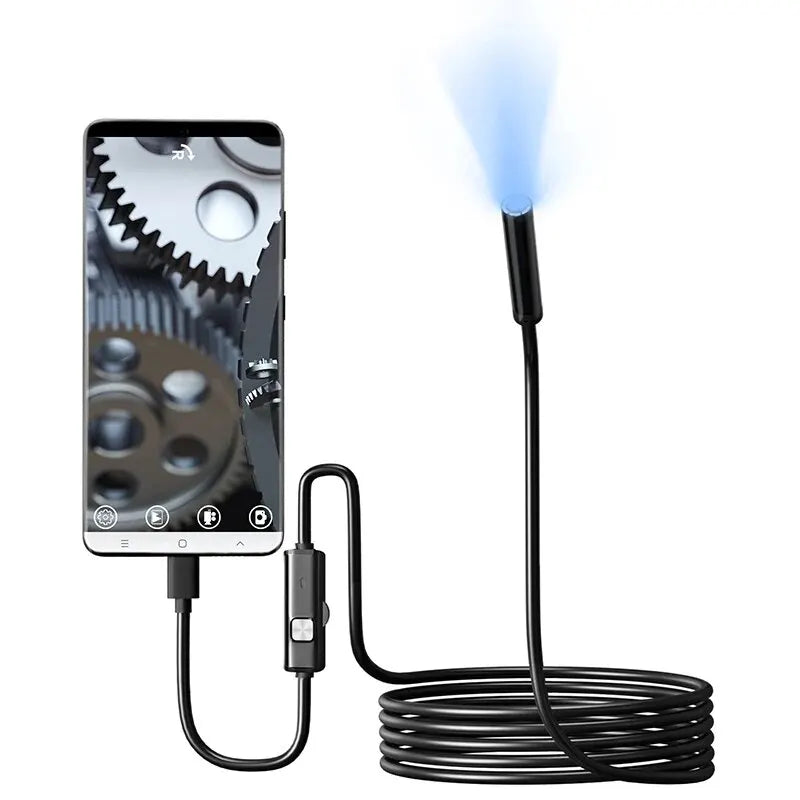 Dabfavshop waterproof endoscope camera with flexible cable for inspecting hard-to-reach areas